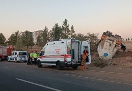 Gaziantep'te kontrolden çıkan hafriyat kamyonu aracı biçti: 1 ölü, 3 yaralı