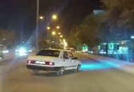 Drift atan sürücüye 20 bin 342 lira ceza, aracı trafikten men edildi
