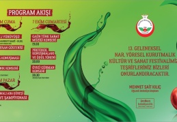“Geleneksel Nar, Yöresel Kurutmalık, Kültür ve Sanat Festivali” başlıyor