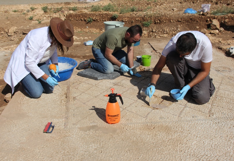 Perre Antik Kenti’ndeki mozaikler için çalışma başlatıldı
