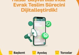 Hasar başvurularının evrak teslim süreci dijital platforma taşındı