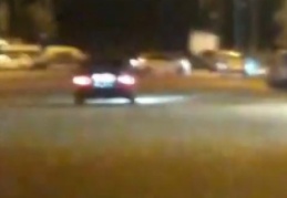 Trafiğe açık yolda dirift yaptı, 20 bin lira ceza ödeyecek