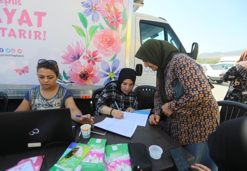 Depremzedelerin kanser taraması yapıldı