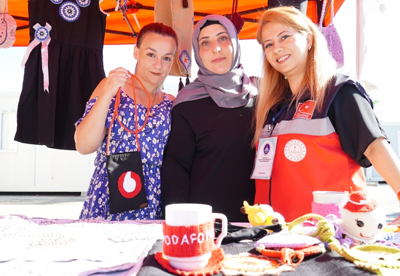 Deprem bölgesinde 15 eğitim konteyneri kuruldu