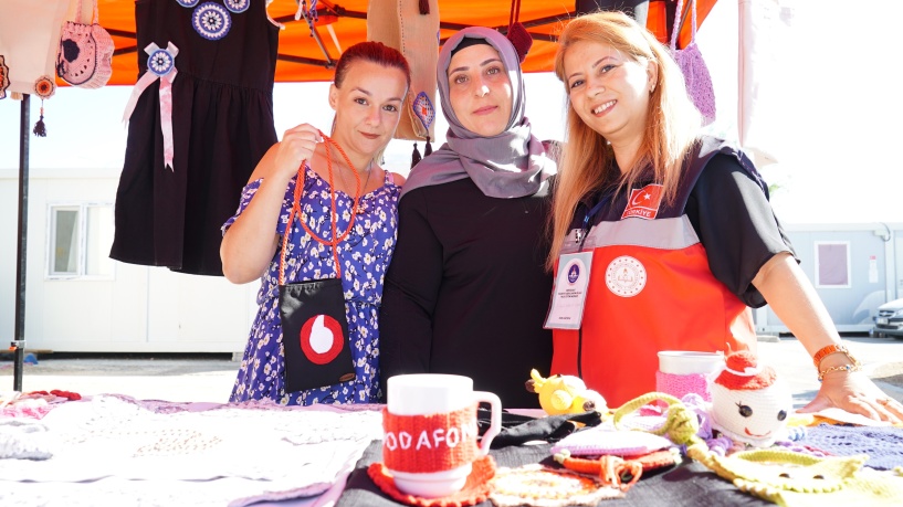 Deprem bölgesinde 15 eğitim konteyneri kuruldu