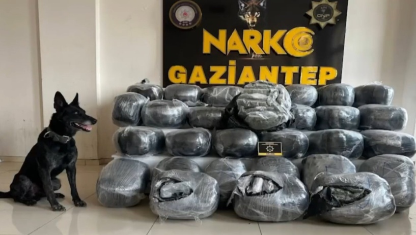 Antep’te 5 ayrı operasyonda çok miktarda uyuşturucu ele geçirildi
