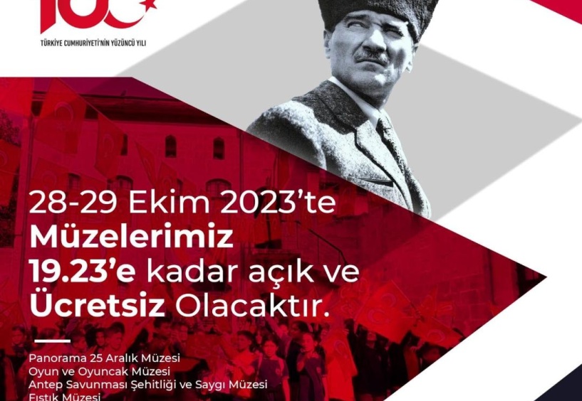 Ulaşım ve müzeler 100. Yıl için ücretsiz