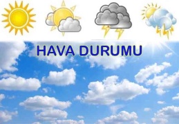 Yurt geneli parçalı bulutlu ve yağışlı