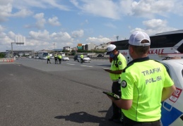 790 araç trafikten men edildi