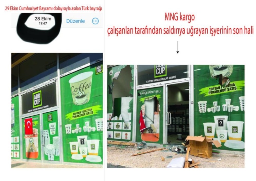 Kargo elemanları tartıştıkları müşterinin işyerini bastı