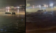 Suda mahsur kalan 10 araç ekiplerin çabalarıyla kurtarıldı