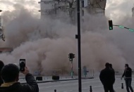 9 katlı Yazman Apartmanı, yıkım sırasında çöktü