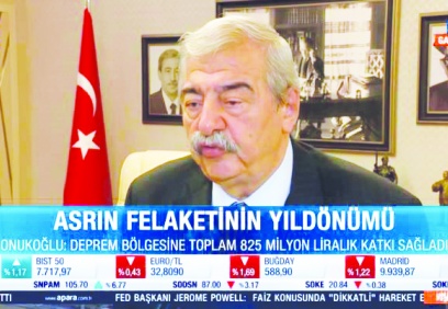 Depremzedelere 825 milyon TL tutarında katkı gerçekleştirdik