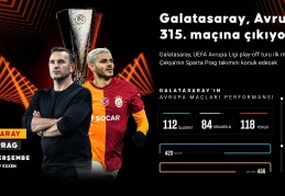 Galatasaray, UEFA Avrupa Ligi'nde Sparta Prag karşısında avantaj arıyor