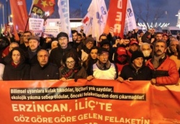 KESK, DİSK, TMMOB ve İTO'dan İliç protestosu
