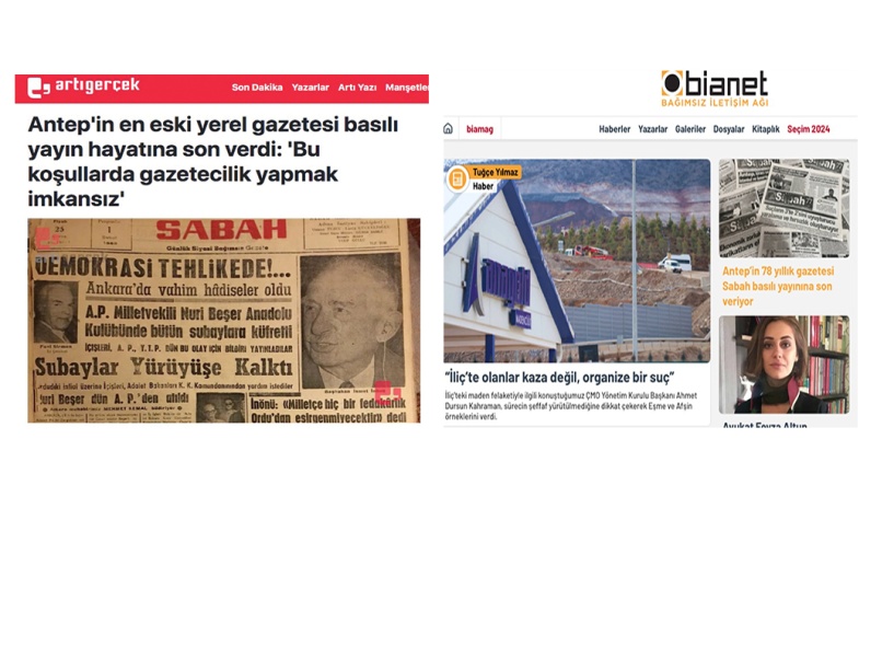 Sabah’ın basılı yayınına son vermesi yaygın basının gündeminde