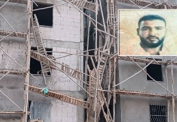 İnşaat iskelesi çöktü Suriyeli bir işçi öldü, iki işçi yaralandı