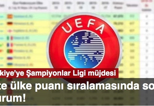 UEFA ülke puanı sıralamasında ilk 10'da yer almayı garantiledik