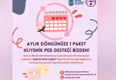 Ankara Büyükşehir Belediyesi kadınlara hijyenik ped desteği sağlayacak