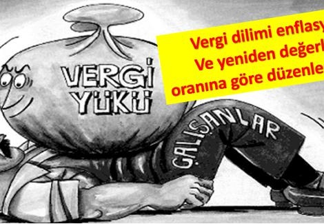Enflasyon nedeniyle maaşlar eriyor, maaşın belli bir oranı vergiye gidiyor