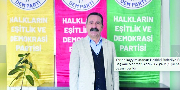Hakkâri Belediye Eş Başkanı Akış'a 19,5 yıl hapis cezası verildi: "Başım dik bir şekilde karşınızdayım"
