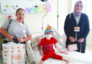 Öğrenciler, tedavi gören çocuklara moral verdi