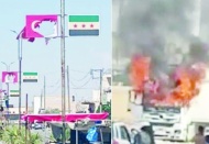 Fırat Kalkanı bölgesinde Türkiye'ye karşı protestolar çatışmaya dönüştü
