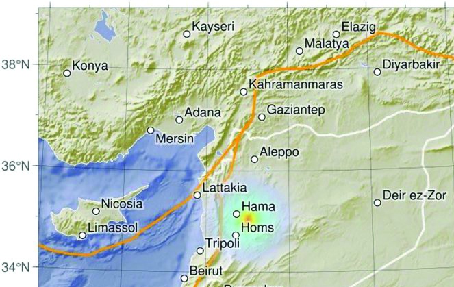 Suriye'nin Hama kentindeki deprem Antep, Urfa, Kilis, Adıyaman ve Hatay'da da hissedildi