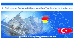 “2. Türk-Alman Deprem Bölgesi Yeniden Yapılandırma Konferansı” yapılıyor