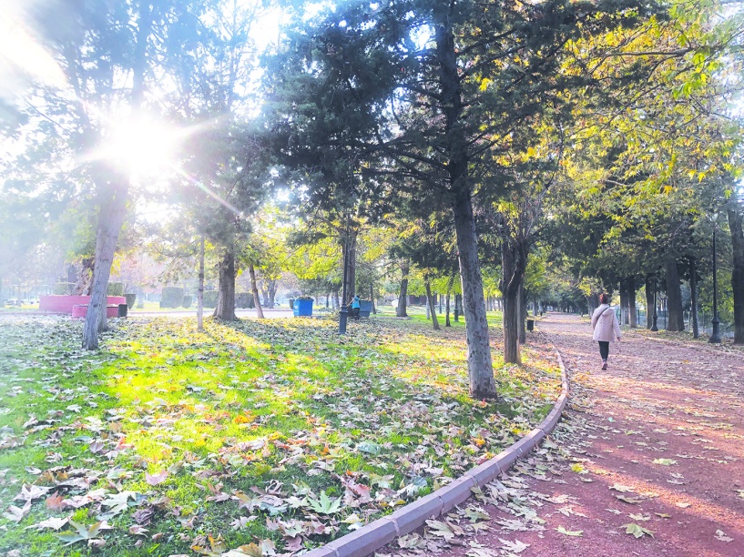 Kışın ortası geldi, Antep halen sonbaharı yaşıyor