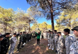 Paintball turnuvası müsabakalarında 7 okuldan öğrenciler yarıştı
