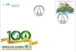 “Ormanlara Adanmış 100 Yıl” pulu tedavülde