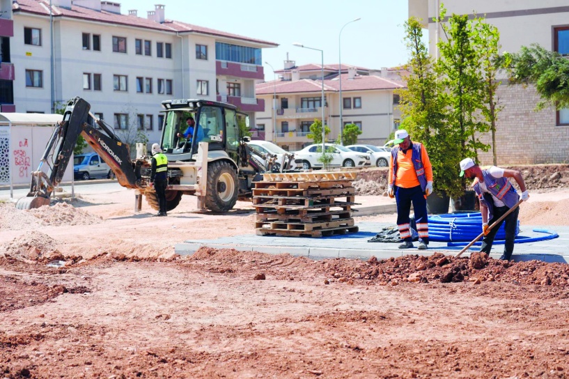 Park yapılan toplam alan sayısı 70 bin metrekareyi aştı