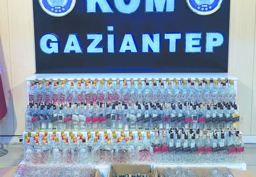 Binlerce litre kaçak alkol ele geçirildi