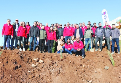 Çimko, faaliyetlerini tamamladığı kalker sahasını ağaçlandırdı