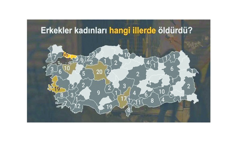 Erkekler 2024'te en az 378 kadını öldürdü