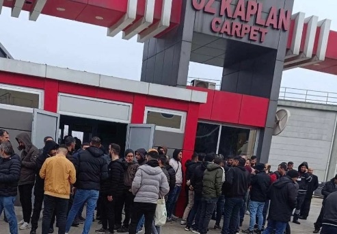 Antep'te dört fabrikada daha işçiler iş bıraktı