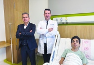 Karnından 3 kiloluk kitle çıkarıldı