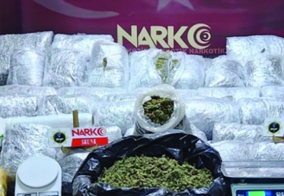 Antep’te 53,5 kg skunk ele geçirildi