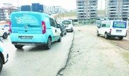 Yoğun trafikten kaçmak isteyen şoförler alternatif yollara başvuruyor