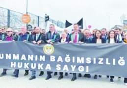 81 ilden baro başkanı 'hukuka saygı' yürüyüşü yaptı