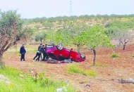 Otomobil, fıstık bahçesine uçtu, bir kişi yaşamını yitirdi