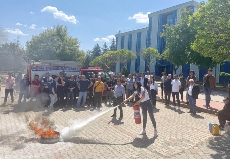 “Yangın Söndürme ve Önleme Eğitimi ile Tatbikatı düzenlendi