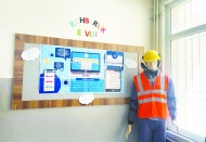 Meslek okulu öğrencileri iş güvenliği konusunda eğitildi