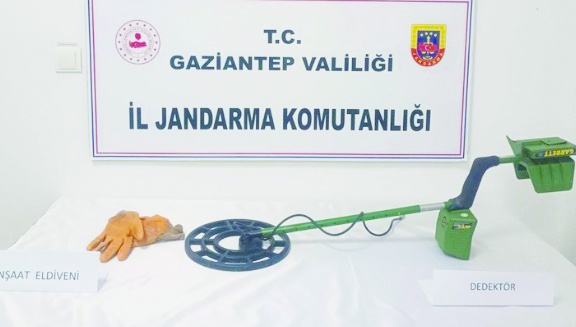 Antep'te 'kaçak kazı’ yapan 3 kişi yakalandı