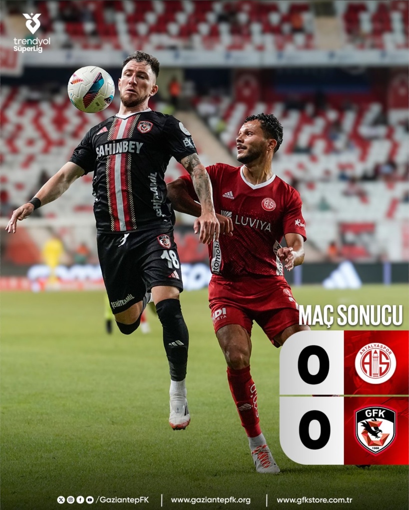 Gaziantep FK’dan kritik 1 puan: 0-0