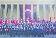 81 ilden gençler ve milli sporcular Anıtkabir'i ziyaret etti