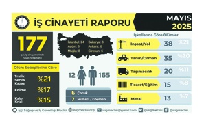 Mayıs ayında 177 işçi hayatını kaybetti