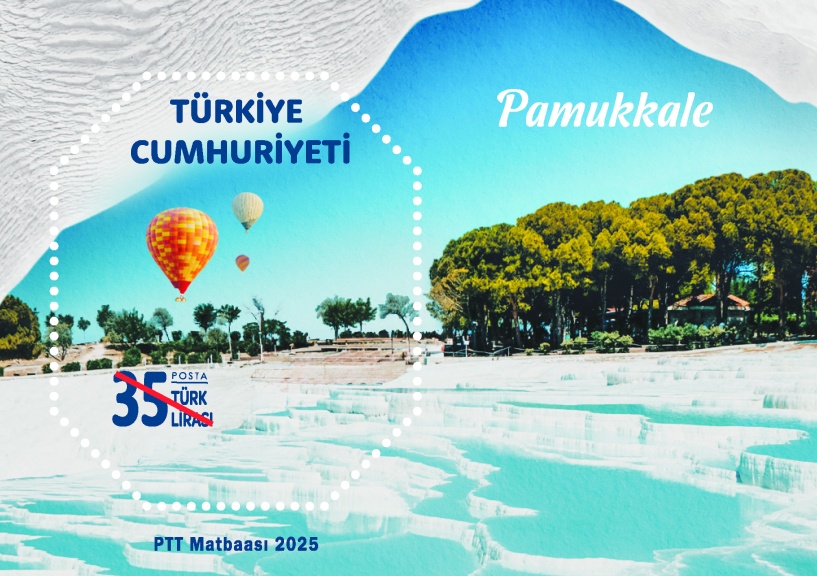 PTT “Pamukkale” konulu anma pulu ve ilk gün zarfı çıkardı