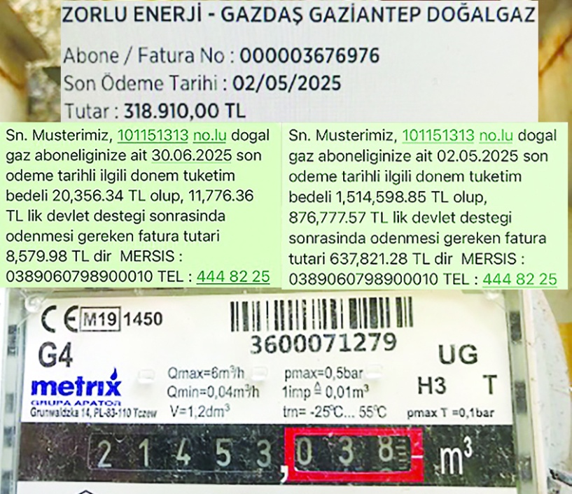 GAZDAŞ ipin ucunu iyice kaçırdı herkese yanlış fatura gidiyor